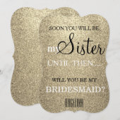 Bent u mijn bruidsmeisje? kaart (Voorkant / Achterkant)