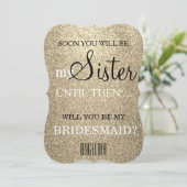 Bent u mijn bruidsmeisje? kaart (Staand voorkant)