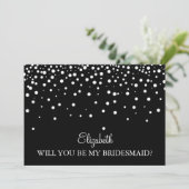 Bent u mijn bruidsmeisje? kaart (Staand voorkant)