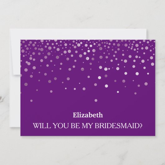 Bent u mijn bruidsmeisje? kaart (Voorkant)