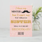 Bent u mijn bruidsmeisje? kaart (Staand voorkant)