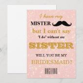 Bent u mijn bruidsmeisje? kaart (Voorkant / Achterkant)