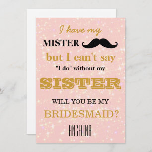 Bent u mijn bruidsmeisje? kaart