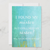 Bent u mijn bruidsmeisje? kaart (Voorkant)