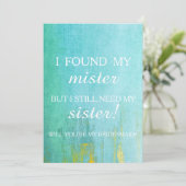 Bent u mijn bruidsmeisje? kaart (Staand voorkant)