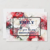 Bent u mijn bruidsmeisje? kaart (Voorkant)