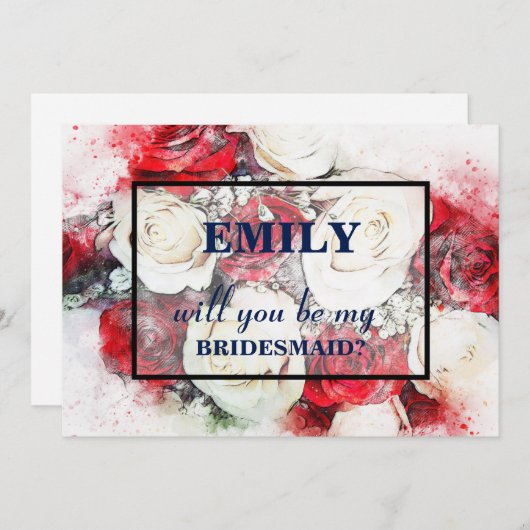Bent u mijn bruidsmeisje? kaart (Voorkant / Achterkant)