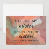 Bent u mijn bruidsmeisje? kaart (Voorkant / Achterkant)