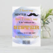 Bent u mijn bruidsmeisje? kaart (Staand voorkant)