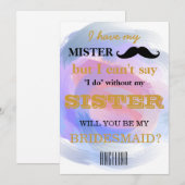Bent u mijn bruidsmeisje? kaart (Voorkant / Achterkant)