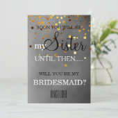 Bent u mijn bruidsmeisje? kaart (Staand voorkant)