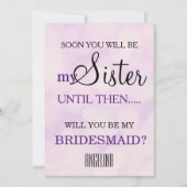 Bent u mijn bruidsmeisje? kaart (Voorkant)