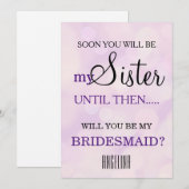 Bent u mijn bruidsmeisje? kaart (Voorkant / Achterkant)