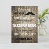 Bent u mijn bruidsmeisje? kaart (Staand voorkant)