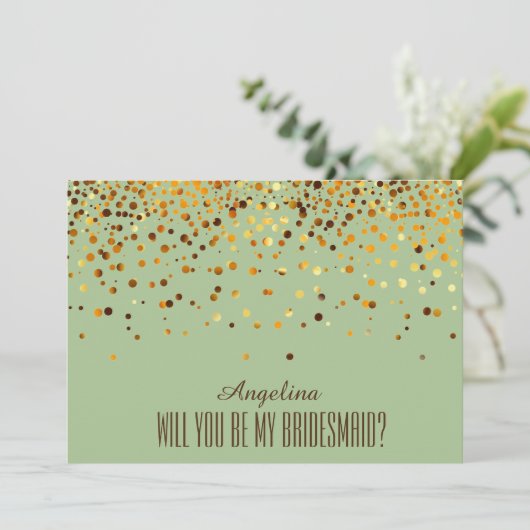 Bent u mijn bruidsmeisje? kaart (Staand voorkant)