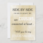 Bent u mijn bruidsmeisje? kaart (Voorkant)
