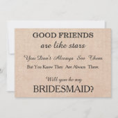 Bent u mijn bruidsmeisje? kaart (Voorkant)