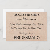 Bent u mijn bruidsmeisje? kaart (Voorkant / Achterkant)