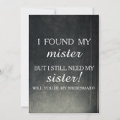 Bent u mijn bruidsmeisje? kaart (Voorkant)