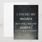 Bent u mijn bruidsmeisje? kaart (Voorkant / Achterkant)