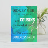 Bent u mijn bruidsmeisje? kaart (Staand voorkant)