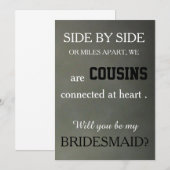 Bent u mijn bruidsmeisje? kaart (Voorkant / Achterkant)