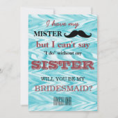 Bent u mijn bruidsmeisje? kaart (Voorkant)