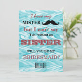 Bent u mijn bruidsmeisje? kaart (Staand voorkant)