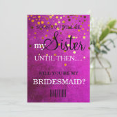 Bent u mijn bruidsmeisje? kaart (Staand voorkant)