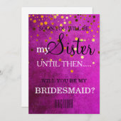 Bent u mijn bruidsmeisje? kaart (Voorkant / Achterkant)