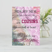 Bent u mijn bruidsmeisje? kaart (Staand voorkant)