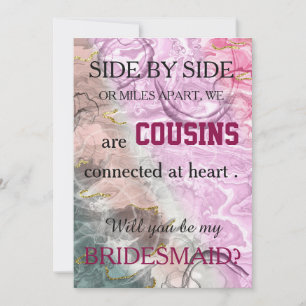 Bent u mijn bruidsmeisje? kaart