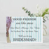Bent u mijn bruidsmeisje? kaart (Staand voorkant)
