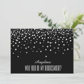 Bent u mijn bruidsmeisje? kaart (Staand voorkant)