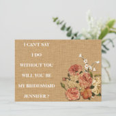 Bent u mijn bruidsmeisje? kaart (Staand voorkant)