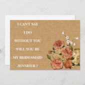 Bent u mijn bruidsmeisje? kaart (Voorkant / Achterkant)