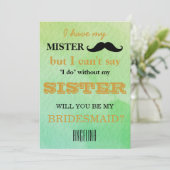 Bent u mijn bruidsmeisje? kaart (Staand voorkant)