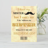 Bent u mijn bruidsmeisje? kaart (Staand voorkant)