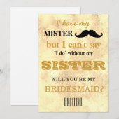 Bent u mijn bruidsmeisje? kaart (Voorkant / Achterkant)