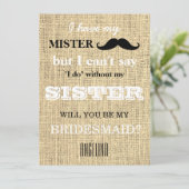 Bent u mijn bruidsmeisje? kaart (Staand voorkant)