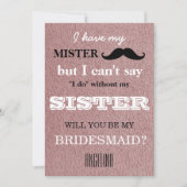 Bent u mijn bruidsmeisje? kaart (Voorkant)