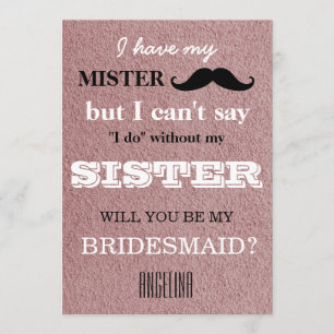 Bent u mijn bruidsmeisje? kaart
