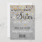 Bent u mijn bruidsmeisje? kaart (Voorkant)