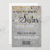 Bent u mijn bruidsmeisje? kaart (Voorkant / Achterkant)