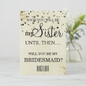 Bent u mijn bruidsmeisje? kaart (Staand voorkant)