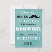 Bent u mijn bruidsmeisje? kaart (Voorkant)