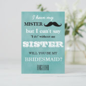 Bent u mijn bruidsmeisje? kaart (Staand voorkant)