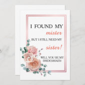 Bent u mijn bruidsmeisje? kaart (Voorkant / Achterkant)