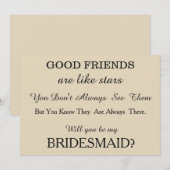 Bent u mijn bruidsmeisje? kaart (Voorkant / Achterkant)