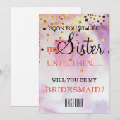 Bent u mijn bruidsmeisje? kaart (Voorkant / Achterkant)